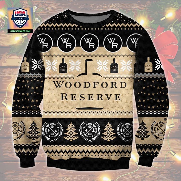 Woodford Reserver Bourbon Whiskey Ugly Christmas Sweater 2022