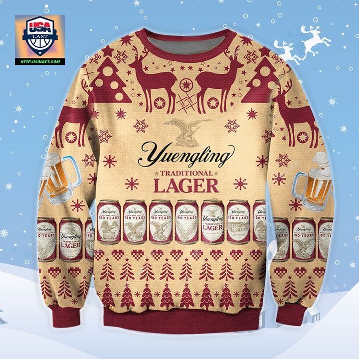 Yuengling Traditional Lager Ugly Christmas Sweater 2022 - Sizzling